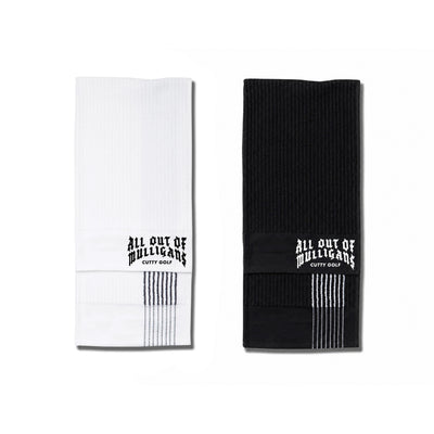 All Out Of Mulligans Caddy Towel - Black