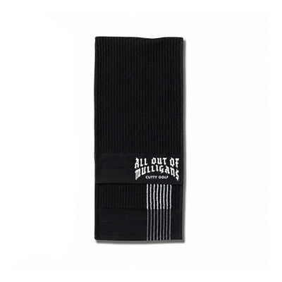 All Out Of Mulligans Caddy Towel - Black